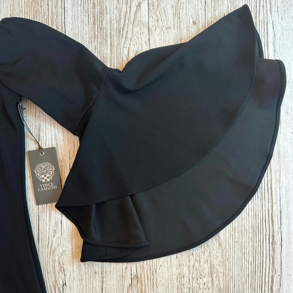 NWT VINCE CAMUTO | Black Off The Shoulder Dress 4 - Picture 9 of 14